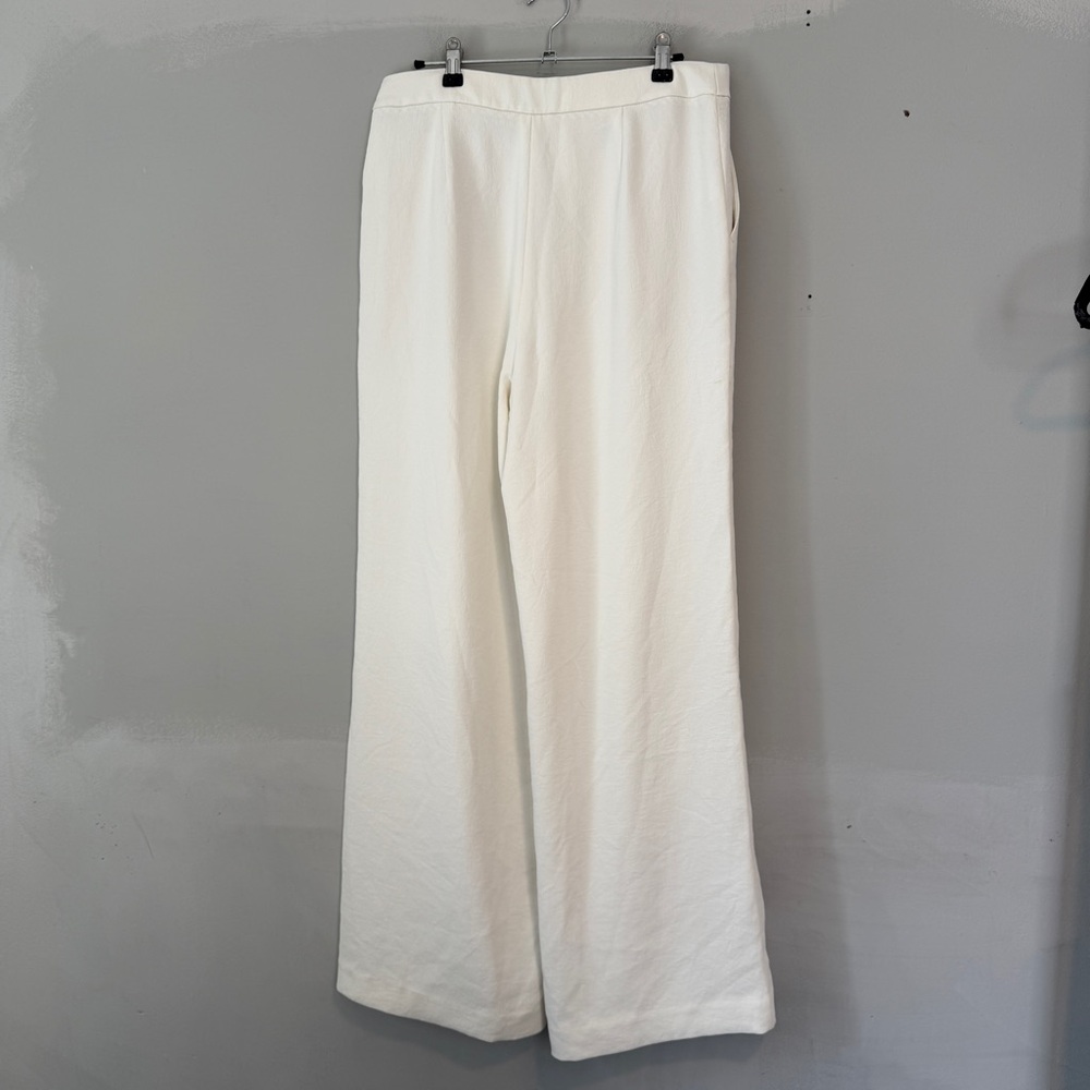J. Crew Wide Leg High Rise Sailor Pants Off White 10 NWT - Picture 9 of 10